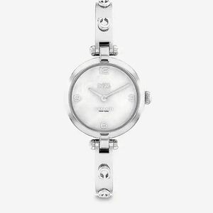 🔹️ COACH🔹️ Cary Mother-Of-Pearl Bracelet silver watch 26mm